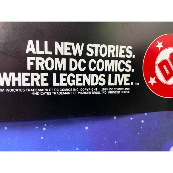 1984 DC COMICS V THE COMIC BOOK PROMO POSTER - 17 x 22 Vintage - Picture 2 of 2